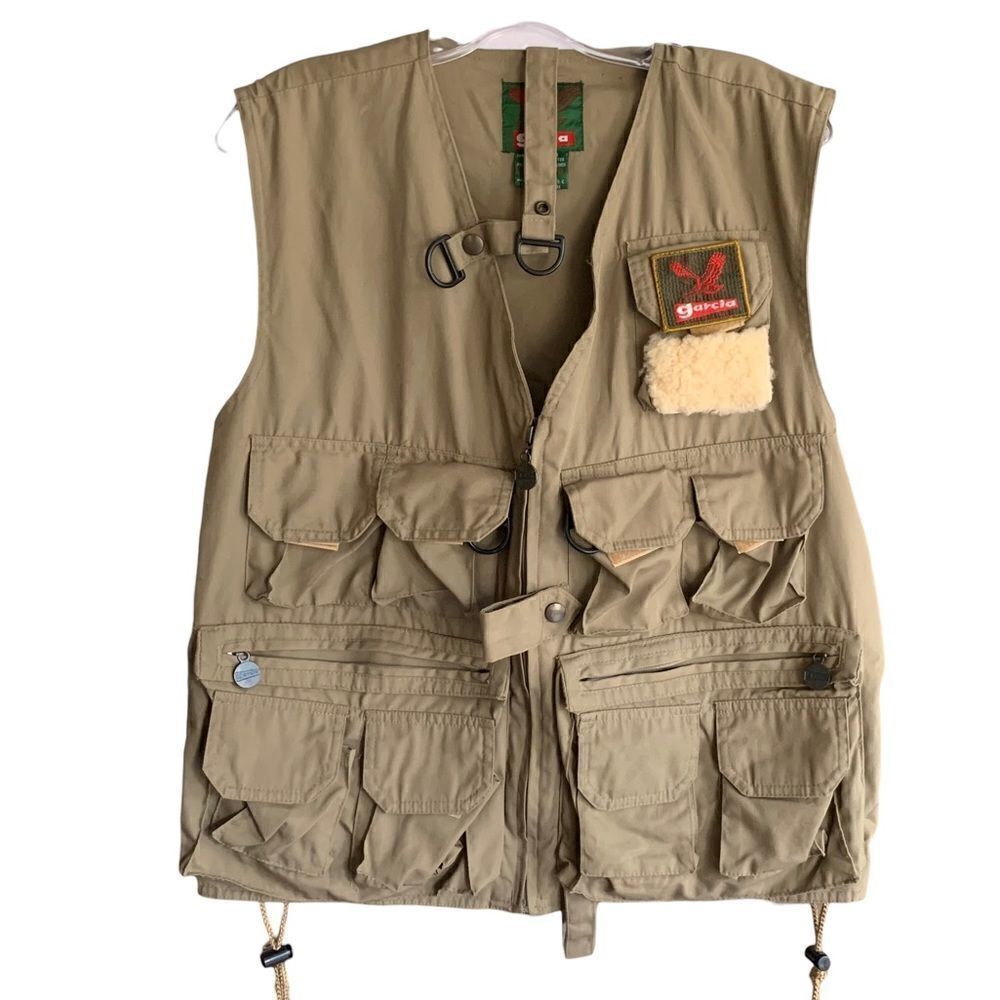 Garcia Fly Fishing Khaki One Size Vest Adjustable
